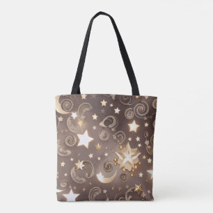 Luxus Champagner Gold Celestial Mond Tasche