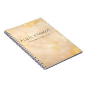 Luxus Champagner Gold Individueller Name | 2-Minut Notizblock (Rechte Seite)