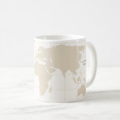 Luxus-Champagner-Gold-Karten-Monogramm-Initiale Kaffeetasse (VorderseiteRechts)