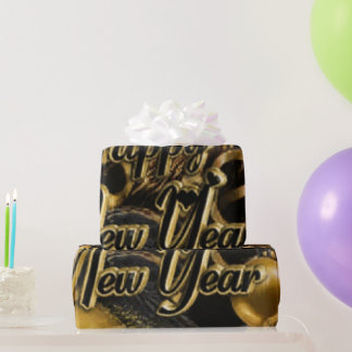Luxus Champagner Gold Konfetti Muster | Elegant C Geschenkpapier