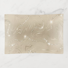 Luxus Champagner Hintergrund Beige Glitzer Dekoschale