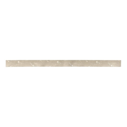 Luxus Champagner Hintergrund Beige Glitzer Satinband (Vorderseite)