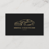 Luxus-Chauffeur-Service Private Executive Black Visitenkarte (Vorderseite)