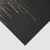 Luxus Chic Black Gold Funkelnd Glitzer Fringe Seidenpapier (Ausschnitt)