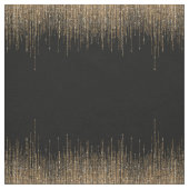 Luxus Chic Black Gold Funkelnd Glitzer Fringe Stoff (Muster)