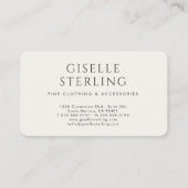 Luxus-Chic-Boutique-Mode-QR-Code Visitenkarte (Vorderseite)