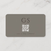 Luxus-Chic-Boutique-Mode-QR-Code Visitenkarte (Rückseite)