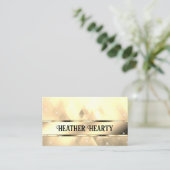 Luxus Chic Dreiecke Muster Gold Golden Ombre Visitenkarte (Stehend Vorderseite)