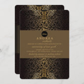 Luxus-Chic-Einladung Einladung (Vorne/Hinten)