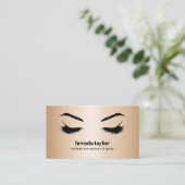 Luxus Chic Gold Eyelash Brow Bar beruflich Visitenkarte (Stehend Vorderseite)
