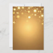 Luxus Chic Gold und Red Balloons Retirement Party Einladung (Rückseite)