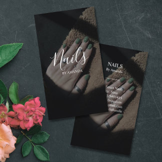 Luxus Chic Nails Salon Manicure Nail Art Beauty Visitenkarte