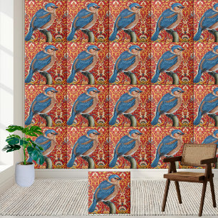 Luxus Chinoiserie Bird Tile Fliese