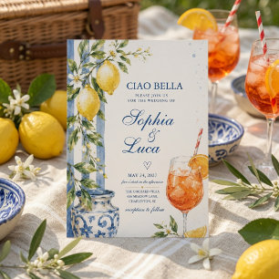 Luxus Ciao Bella Italienische Zitronen Hochzeit Einladung