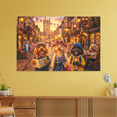 Luxus Cockapoo Canterbury Wandbild Leinwand (Insitu (Wohnzimmer))