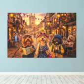 Luxus Cockapoo Canterbury Wandbild Leinwand (Insitu (Holzboden))