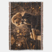Luxus-Cockapoo-Decke | Elegantes Hundegeschenk Decke (Vorderseite Vertikal)