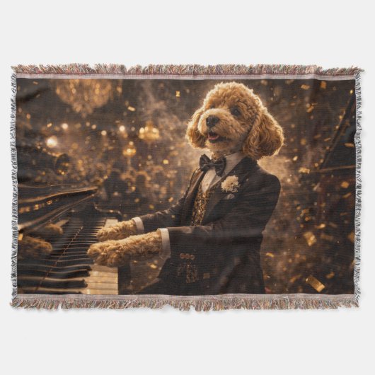 Luxus-Cockapoo-Decke | Elegantes Hundegeschenk Decke (Vorderseite)