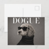 Luxus-Cockapoo-Hundeporträt Postkarte (Vorne/Hinten)