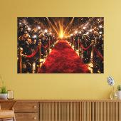 Luxus Cockapoo roter Teppich Leinwand – Promi-Hund (Insitu (Wohnzimmer))