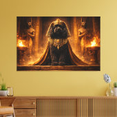 Luxus-Cockapoo-Wandkunst – Ägyptischer Pharao Bold Leinwanddruck (Insitu (Wohnzimmer))