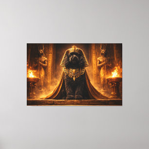 Luxus-Cockapoo-Wandkunst – Ägyptischer Pharao Bold Leinwanddruck