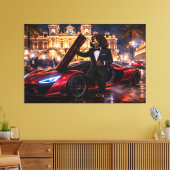 Luxus-Cockapoo-Wandkunst – Monaco High Life Leinwanddruck (Insitu (Wohnzimmer))