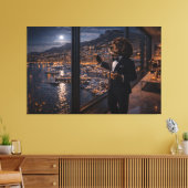Luxus Cockapoo Wandkunst – Monaco Hunde Leinwand (Insitu (Wohnzimmer))