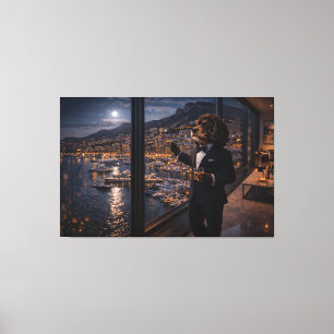 Luxus Cockapoo Wandkunst – Monaco Hunde Leinwand