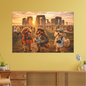 Luxus-Cockapoo-Wandkunst - Stonehenge-Kunst Leinwanddruck (Insitu (Wohnzimmer))
