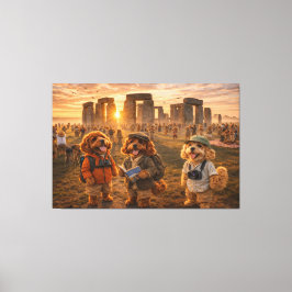 Luxus-Cockapoo-Wandkunst - Stonehenge-Kunst Leinwanddruck