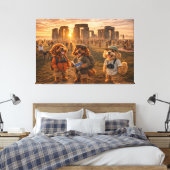 Luxus-Cockapoo-Wandkunst - Stonehenge-Kunst Leinwanddruck (Insitu (Schlafzimmer))