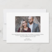 Luxus-Collage Editable Farbe Save The Date Karte (Rückseite)