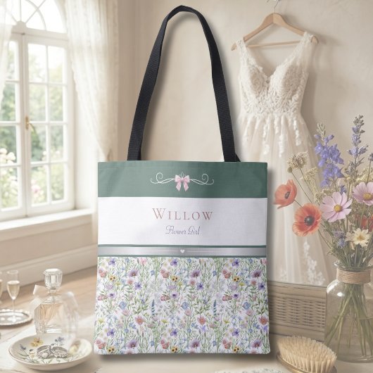 Luxus Cottagecore Wildblumen Blumenmädchen Tasche