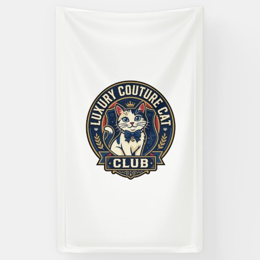 Luxus-Couture-Katze-Katzenmutter-Geschenkidee - Lu Banner (Vertikal)