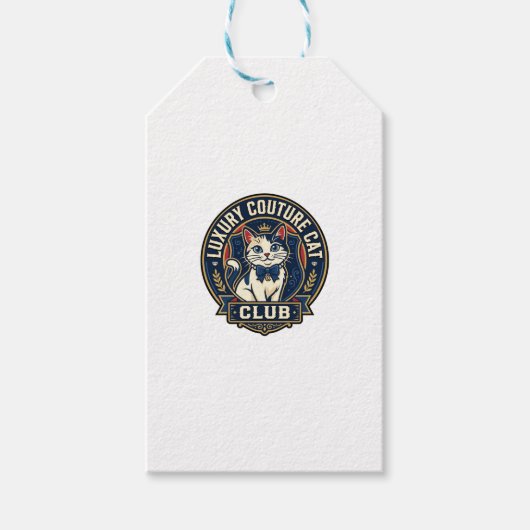 Luxus-Couture-Katze-Katzenmutter-Geschenkidee - Lu Geschenkanhänger (Vorderseite)