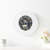 Luxus-Couture-Katze-Katzenmutter-Geschenkidee - Lu Große Wanduhr (Zuhause)