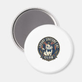 Luxus-Couture-Katze-Katzenmutter-Geschenkidee - Lu Magnet (Vorderseite/Rückseite)