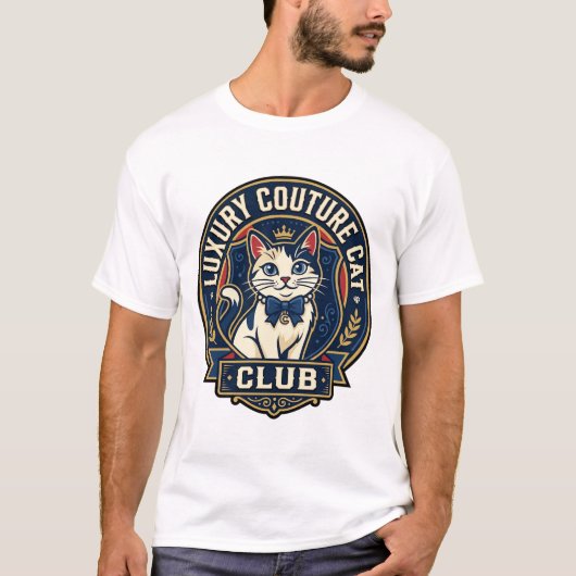 Luxus-Couture-Katze-Katzenmutter-Geschenkidee - Lu T-Shirt (Vorderseite)