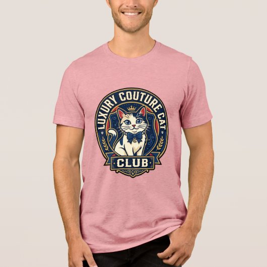 Luxus-Couture-Katze-Katzenmutter-Geschenkidee - Lu Tri-Blend Shirt (Vorderseite)