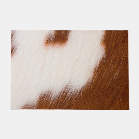 Luxus Cowhide Animal Skin Print Fußmatte (Vorderseite)