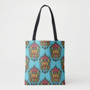 Luxus Damask Blume nahtlos Muster. Floral Vint Tasche