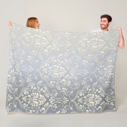 Luxus-Damask-Design Fleecedecke (Beispiel)