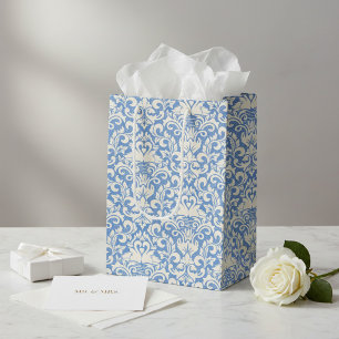 Luxus Damask Romantische Swan Liebe Mittlere Geschenktüte