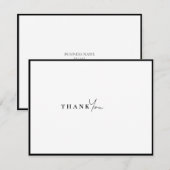 Luxus Danke Karte (Vorne/Hinten)
