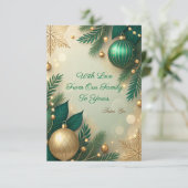 Luxus-Dankeskarten in Schwarz und Gold Dankeskarte (Stehend Vorderseite)