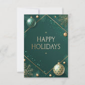 Luxus-Dankeskarten in Schwarz und Gold Dankeskarte (Rückseite)