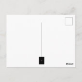 Luxus-Dankeskarten | Silbernes Buch & Stift | Ro Postkarte (Rückseite)