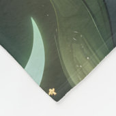 Luxus-Decke mit Smaragdmond-Motiven – Ätherischer Fleecedecke (Ecke)