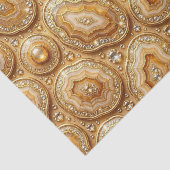 Luxus-Decoupage | Kamel + Gold-Achat-Geode Seidenpapier (Ausschnitt)